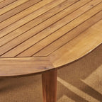Casa Outdoor 6-seater Oval Acacia Dining Set by Christopher Knight Home