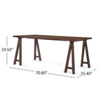 Chazz Set da Pranzo 7 Pezzi Moderno Metà Secolo con Tavolo A-Frame di Christopher Knight Home