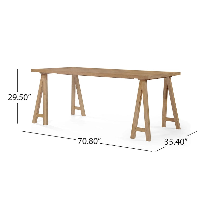 Chazz Set da Pranzo 7 Pezzi Moderno Metà Secolo con Tavolo A-Frame di Christopher Knight Home