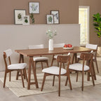 Chazz Set da Pranzo 7 Pezzi Moderno Metà Secolo con Tavolo A-Frame di Christopher Knight Home