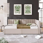 Upholstered Daybed with Two Storage Drawers
