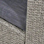 Set di 4 poltrone girevoli Eli Outdoor con braciere rotondo di Christopher Knight Home
