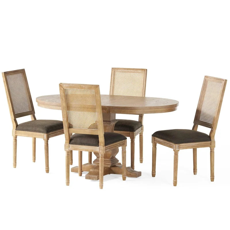 Set da pranzo Pampas in legno e canna di Christopher Knight Home