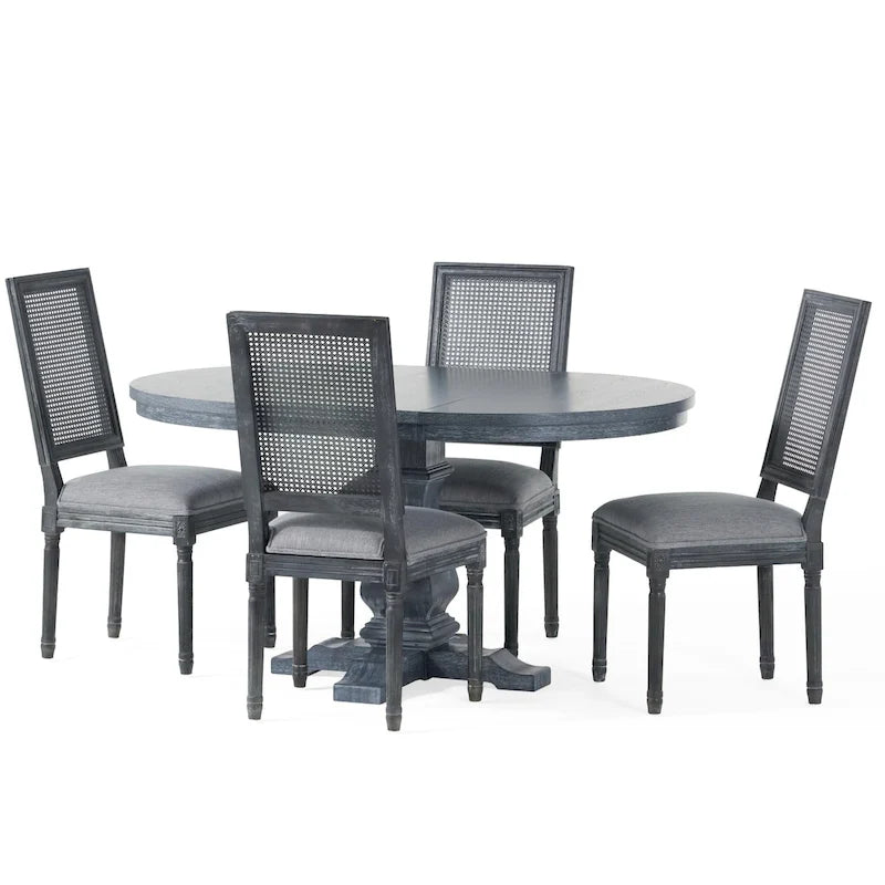 Set da pranzo Pampas in legno e canna di Christopher Knight Home