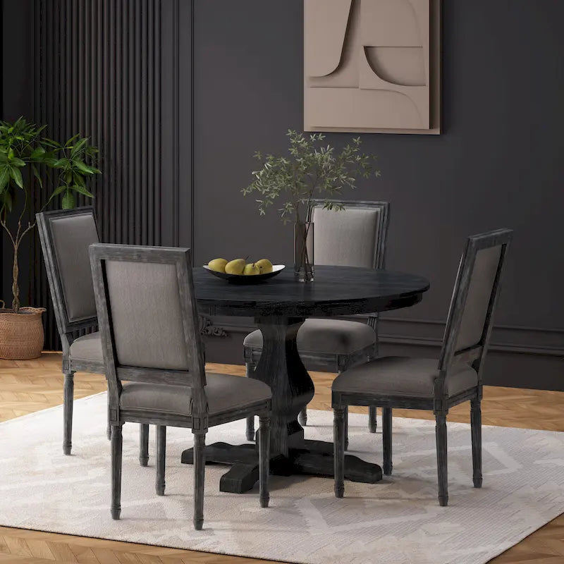 Set da pranzo circolare imbottito a 5 pezzi Remuda di Christopher Knight Home