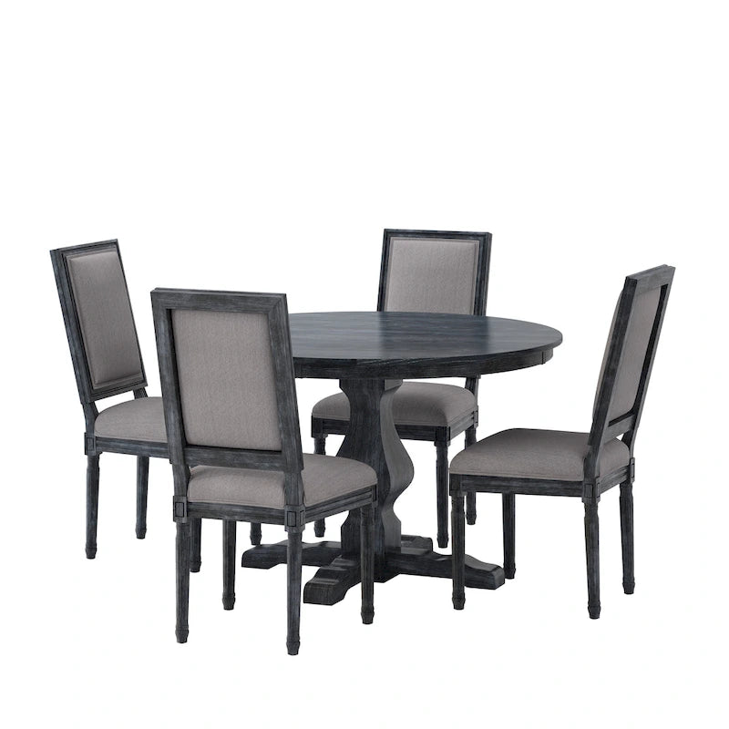 Set da pranzo circolare imbottito a 5 pezzi Remuda di Christopher Knight Home
