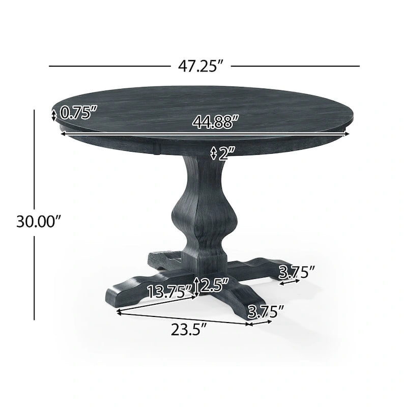 Set da pranzo circolare imbottito a 5 pezzi Remuda di Christopher Knight Home
