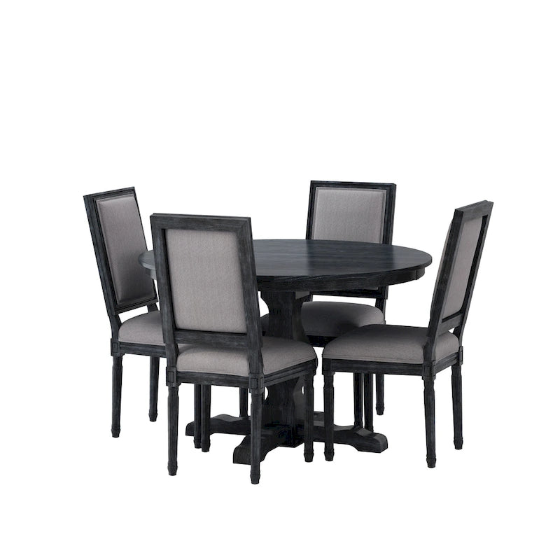 Set da pranzo circolare imbottito a 5 pezzi Remuda di Christopher Knight Home