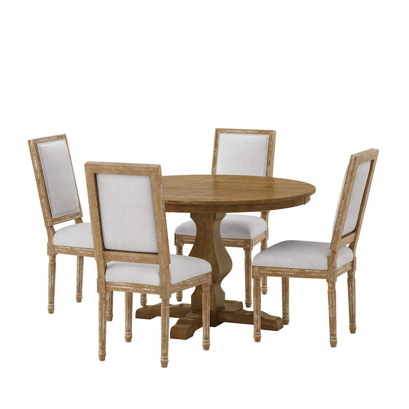 Set da pranzo circolare imbottito a 5 pezzi Remuda di Christopher Knight Home