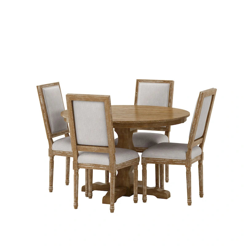 Set da pranzo circolare imbottito a 5 pezzi Remuda di Christopher Knight Home
