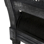 Set da pranzo circolare a 5 pezzi imbottito in legno e canna Remuda di Christopher Knight Home