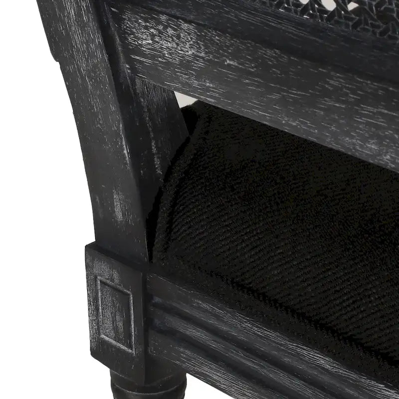 Set da pranzo circolare a 5 pezzi imbottito in legno e canna Remuda di Christopher Knight Home