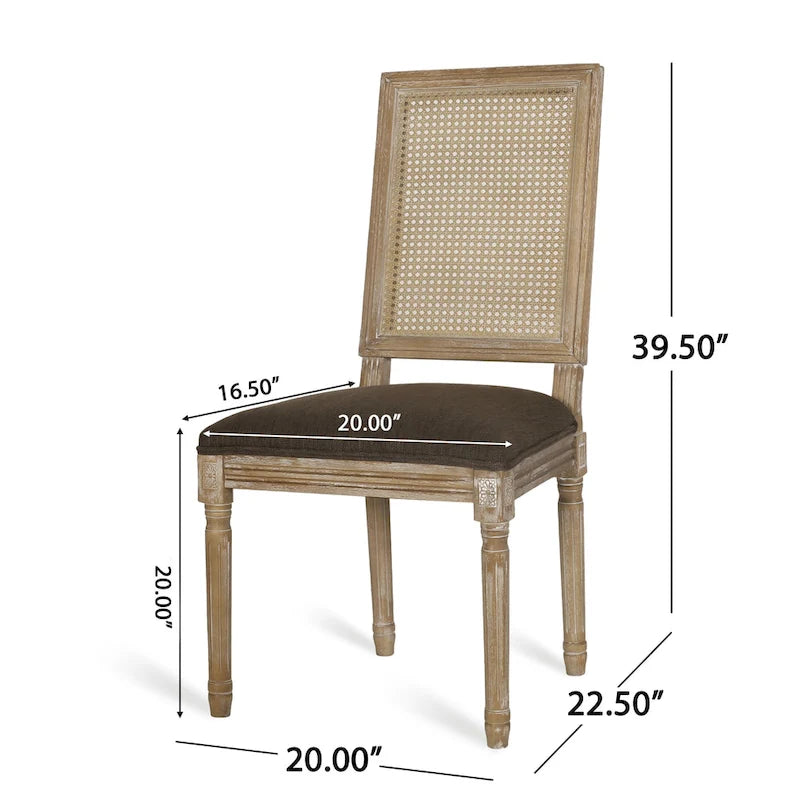 Set da pranzo circolare a 5 pezzi imbottito in legno e canna Remuda di Christopher Knight Home