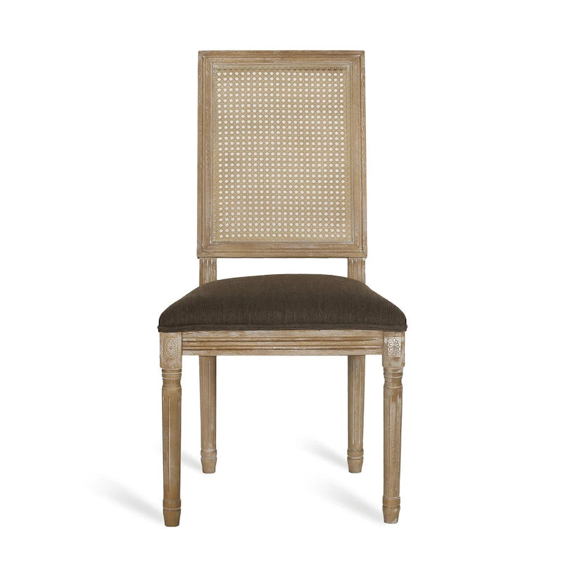 Set da pranzo circolare a 5 pezzi imbottito in legno e canna Remuda di Christopher Knight Home
