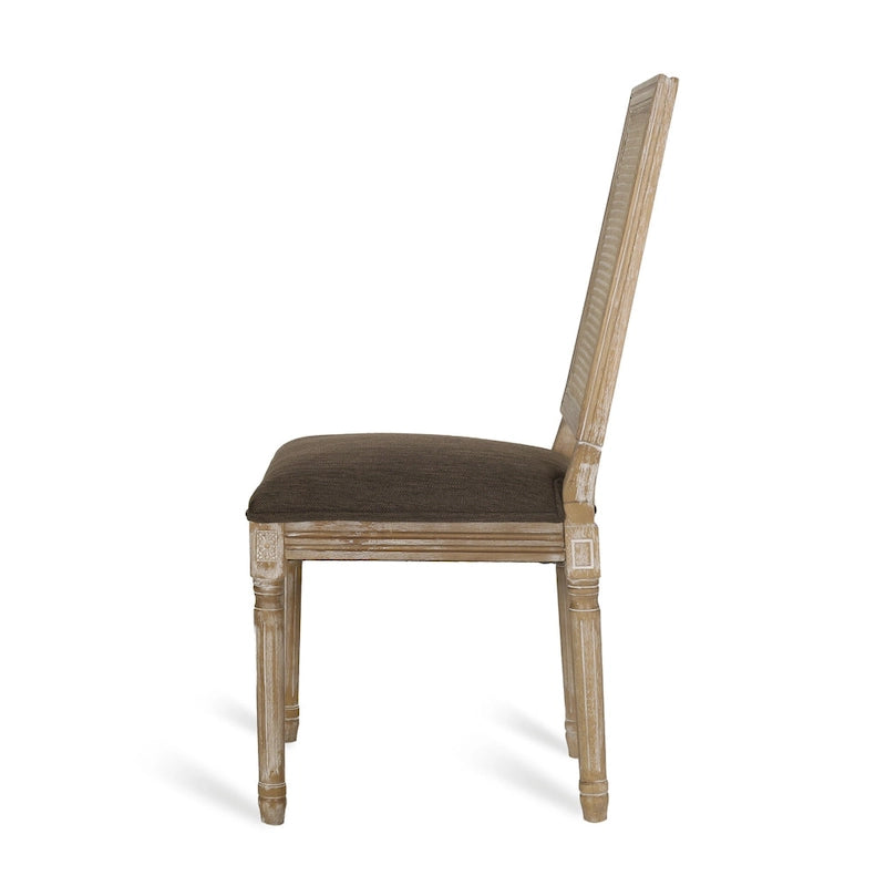 Set da pranzo circolare a 5 pezzi imbottito in legno e canna Remuda di Christopher Knight Home