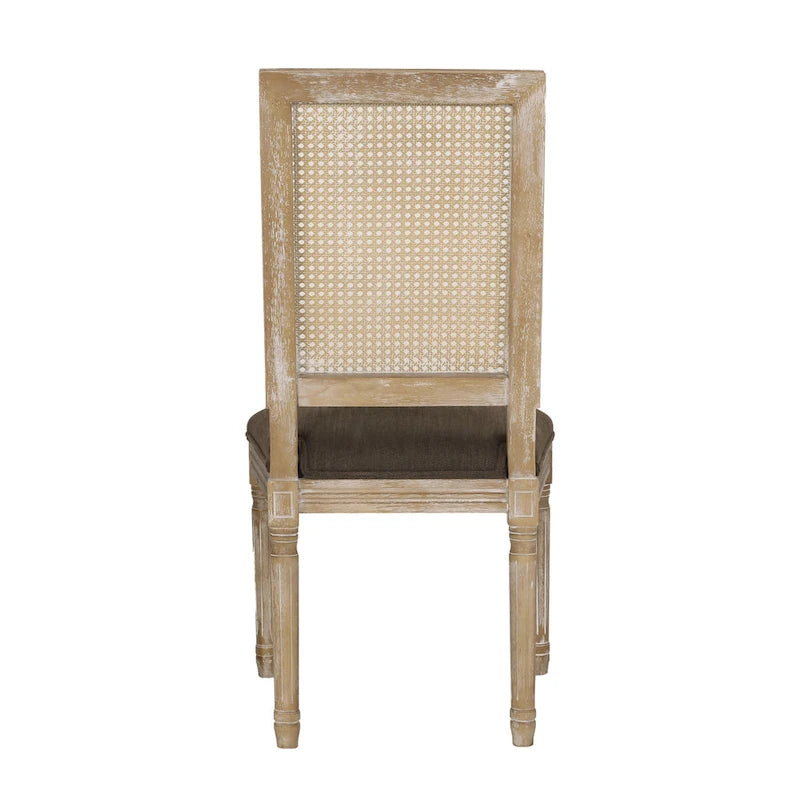 Set da pranzo circolare a 5 pezzi imbottito in legno e canna Remuda di Christopher Knight Home