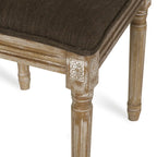Set da pranzo circolare a 5 pezzi imbottito in legno e canna Remuda di Christopher Knight Home