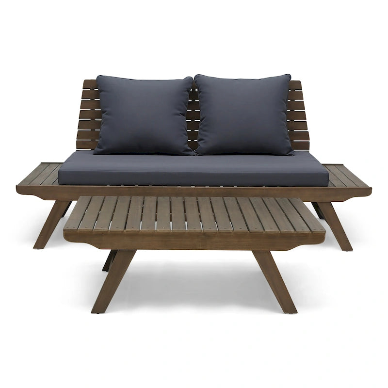 Sedona Acacia Wood 2-piece Outdoor Patio Set by Christopher Knight Home