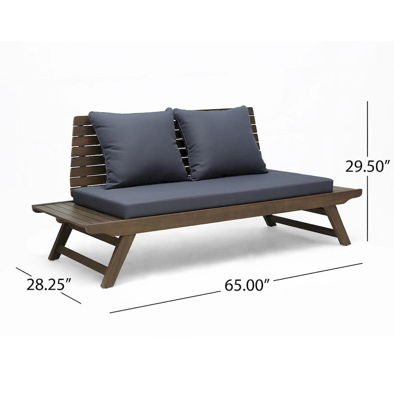 Sedona Acacia Wood 2-piece Outdoor Patio Set by Christopher Knight Home