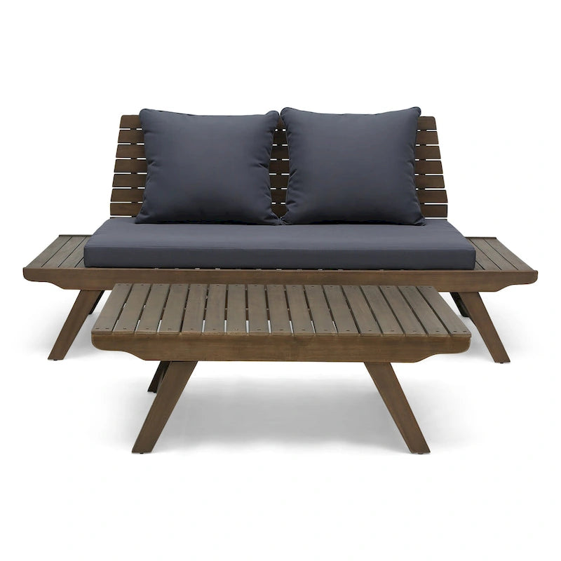 Sedona Acacia Wood 2-piece Outdoor Patio Set by Christopher Knight Home