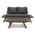 Sedona Acacia Wood 2-piece Outdoor Patio Set by Christopher Knight Home