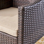Set da pranzo da 5 pezzi per esterni Kingston in legno di acacia e vimini di Christopher Knight Home