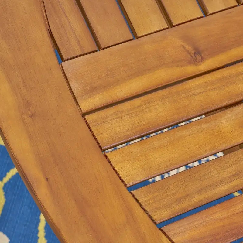 Set da pranzo da 5 pezzi per esterni Kingston in legno di acacia e vimini di Christopher Knight Home