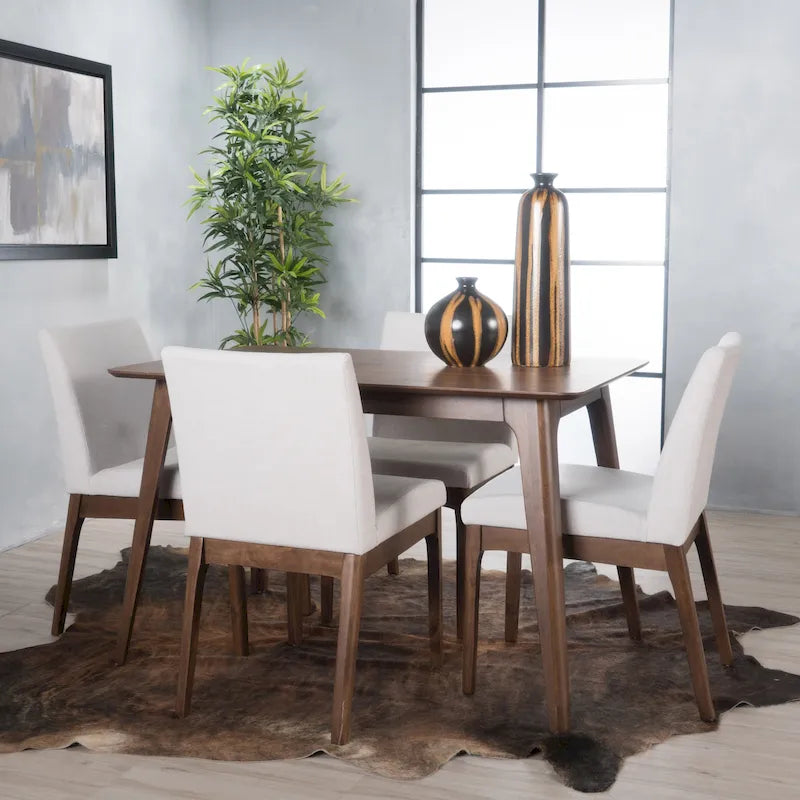 Christopher Knight Home Prazen, Set da pranzo moderno di metà secolo, 5 pezzi