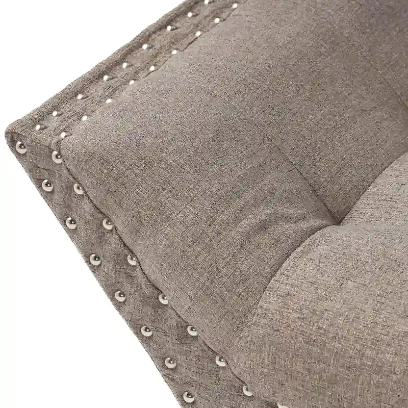Christopher Knight Home Rosalynn Tufted Fabric Ottoman Bench  Stylish and Multi-Functional