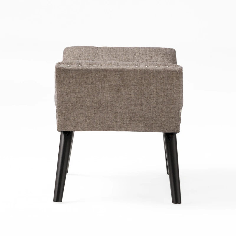 Christopher Knight Home Rosalynn Tufted Fabric Ottoman Bench  Stylish and Multi-Functional