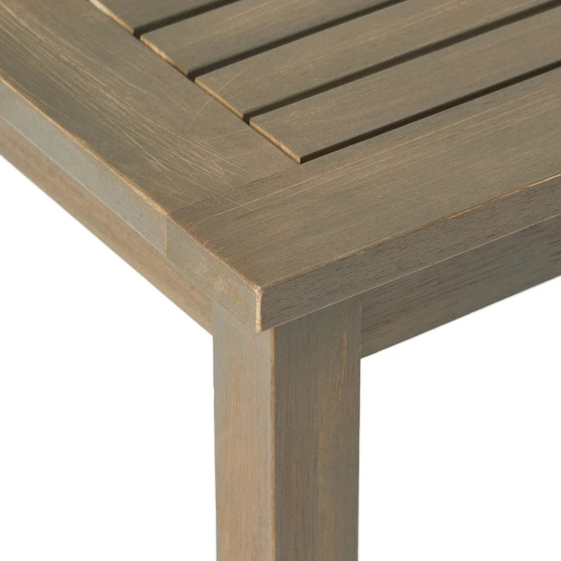 Peyton Outdoor Cushioned Acacia Wood Loveseat and Table Set by Christopher Knight Home