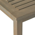 Peyton Outdoor Cushioned Acacia Wood Loveseat and Table Set by Christopher Knight Home