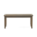 Peyton Outdoor Cushioned Acacia Wood Loveseat and Table Set by Christopher Knight Home