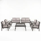 Waikiki Outdoor 8-piece Wicker Seating Set with Cushions by Christopher Knight Home