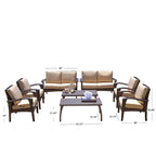 Waikiki Outdoor 8-piece Wicker Seating Set with Cushions by Christopher Knight Home