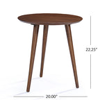 Evie Wood End Table with Faux Wood Overlay by Christopher Knight Home - 20L x 20W x 22H
