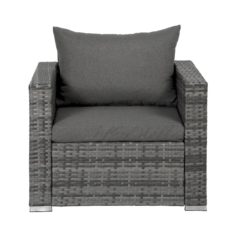 Landon 4-piece Wicker Outdoor Patio Furniture Set with Cushions