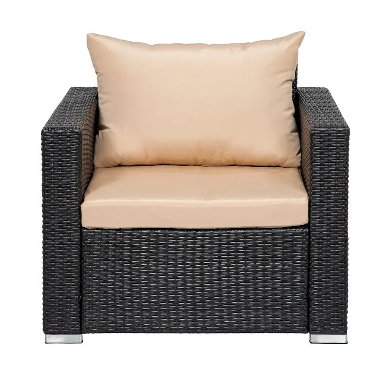 Landon 4-piece Wicker Outdoor Patio Furniture Set with Cushions