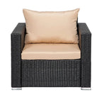 Landon 4-piece Wicker Outdoor Patio Furniture Set with Cushions