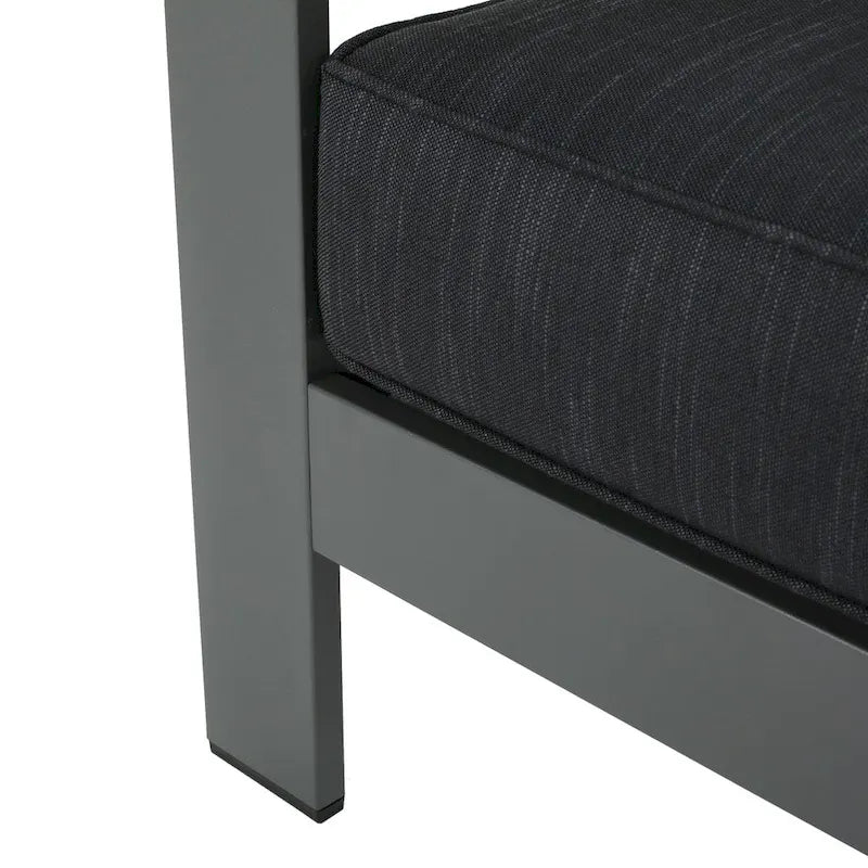 Cape Coral Outdoor Aluminum Club Chair with Cushions (Set of 4) by Christopher Knight Home