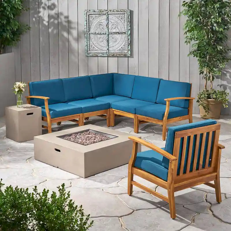 Set divano da esterni Illona in acacia di Christopher Knight Home