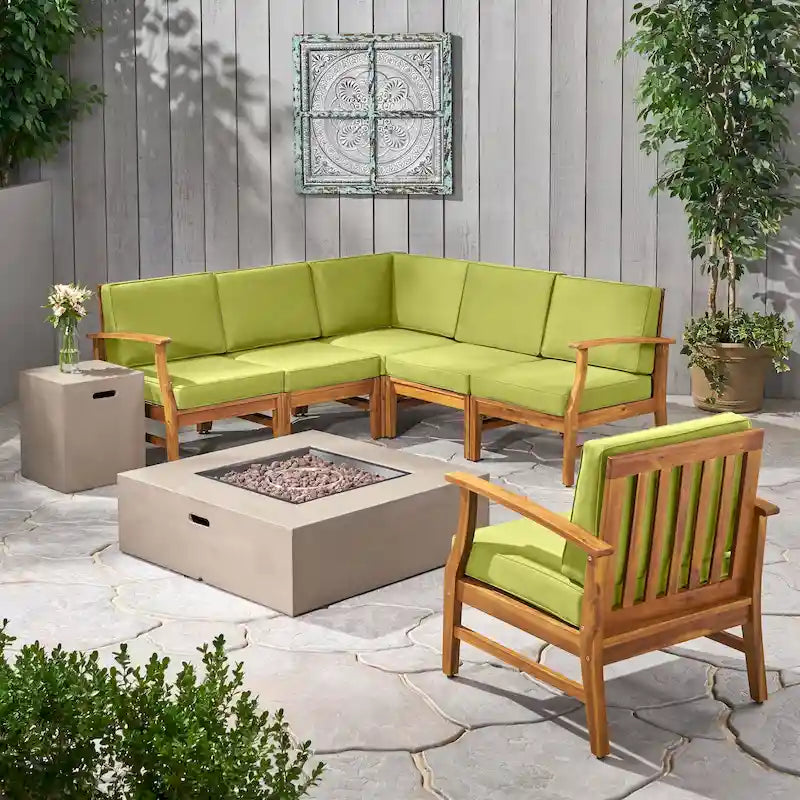 Set divano da esterni Illona in acacia di Christopher Knight Home