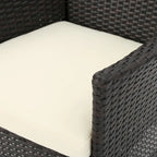 Kendricks Outdoor 5-piece Wicker Dining Set with Cushions by Christopher Knight Home