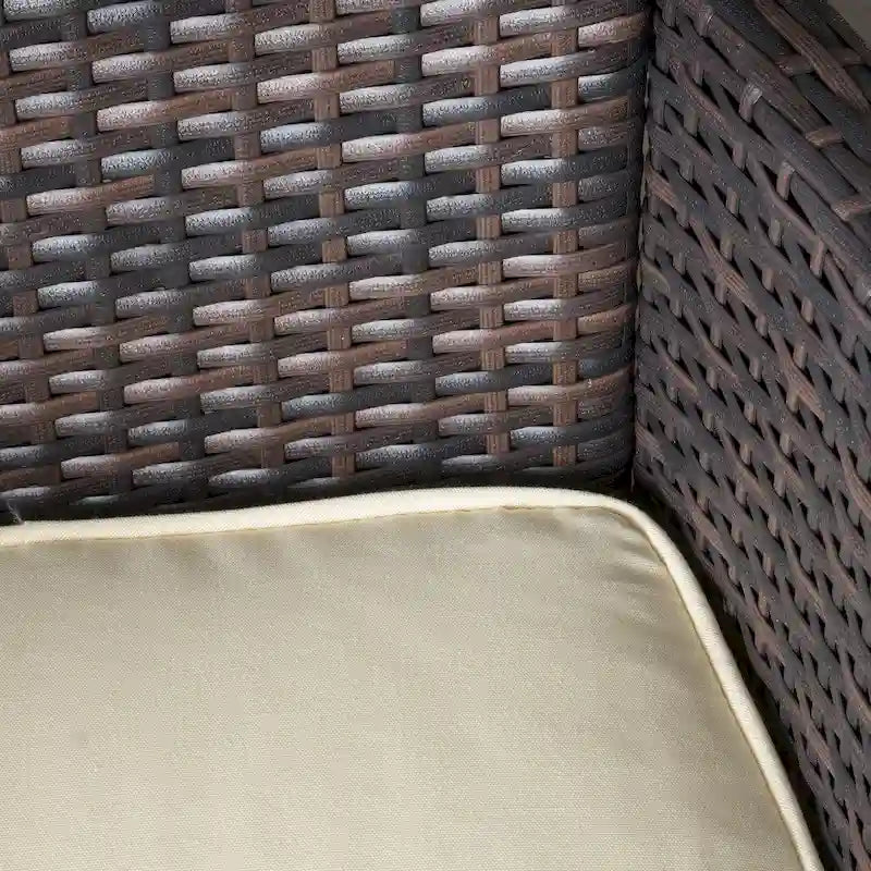 Kendricks Outdoor 5-piece Wicker Dining Set with Cushions by Christopher Knight Home