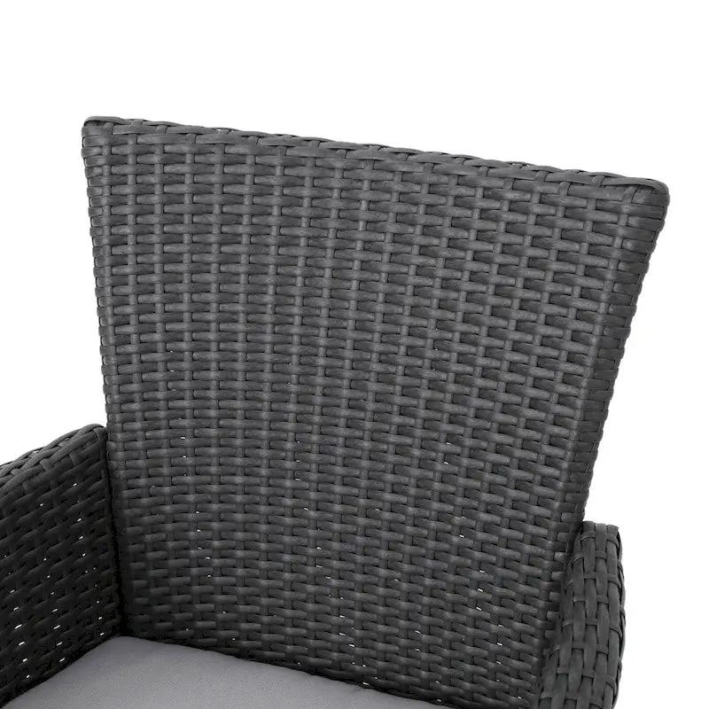 Kendricks Outdoor 5-piece Wicker Dining Set with Cushions by Christopher Knight Home
