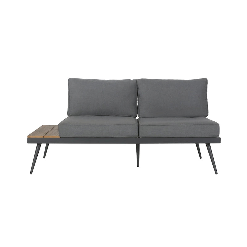 Norfolk Outdoor V-Shaped 5 Seater Sofa Set by Christopher Knight Home
