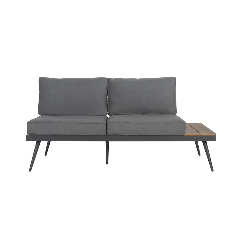 Norfolk Outdoor V-Shaped 5 Seater Sofa Set by Christopher Knight Home