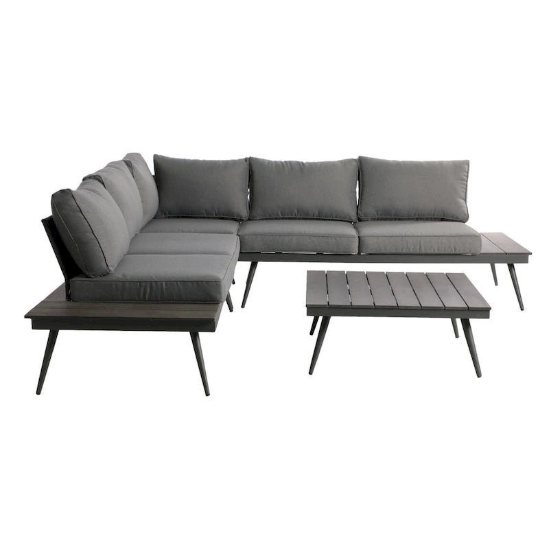Norfolk Outdoor V-Shaped 5 Seater Sofa Set by Christopher Knight Home