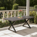 Tavolo da pranzo da esterno Rolando in alluminio di Christopher Knight Home - 70.50L x 35.25W x 29.00H