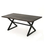 Tavolo da pranzo da esterno Rolando in alluminio di Christopher Knight Home - 70.50L x 35.25W x 29.00H